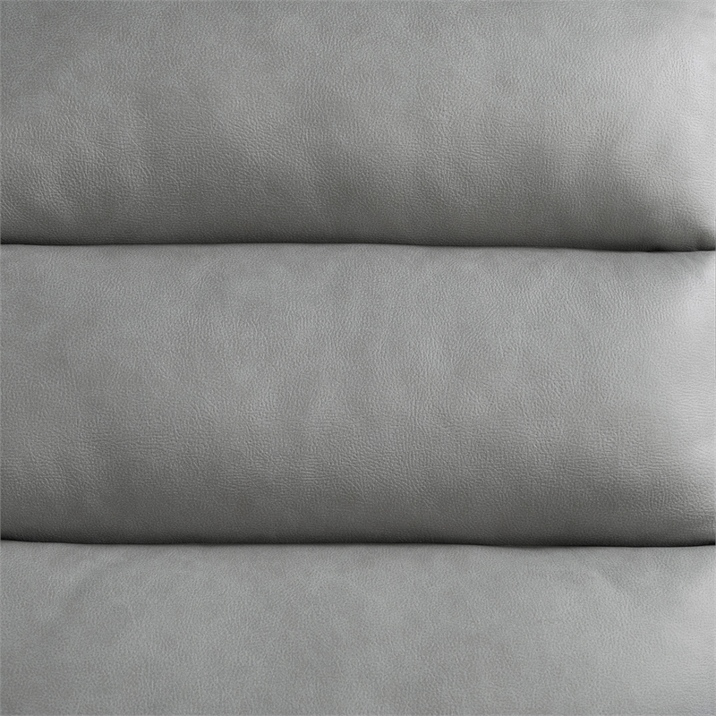 Relax A Lounger Ashland Power Recliner Sofa in Gray Vegan Faux Leather