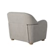 Studio Living Greenville Chair in Pebble Gray Boucle Fabric Upholstery