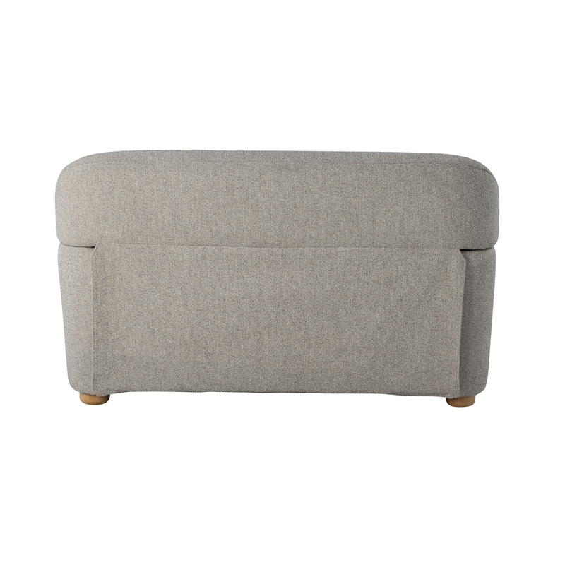 Studio Living Greenville Loveseat in Pebble Gray Boucle Fabric