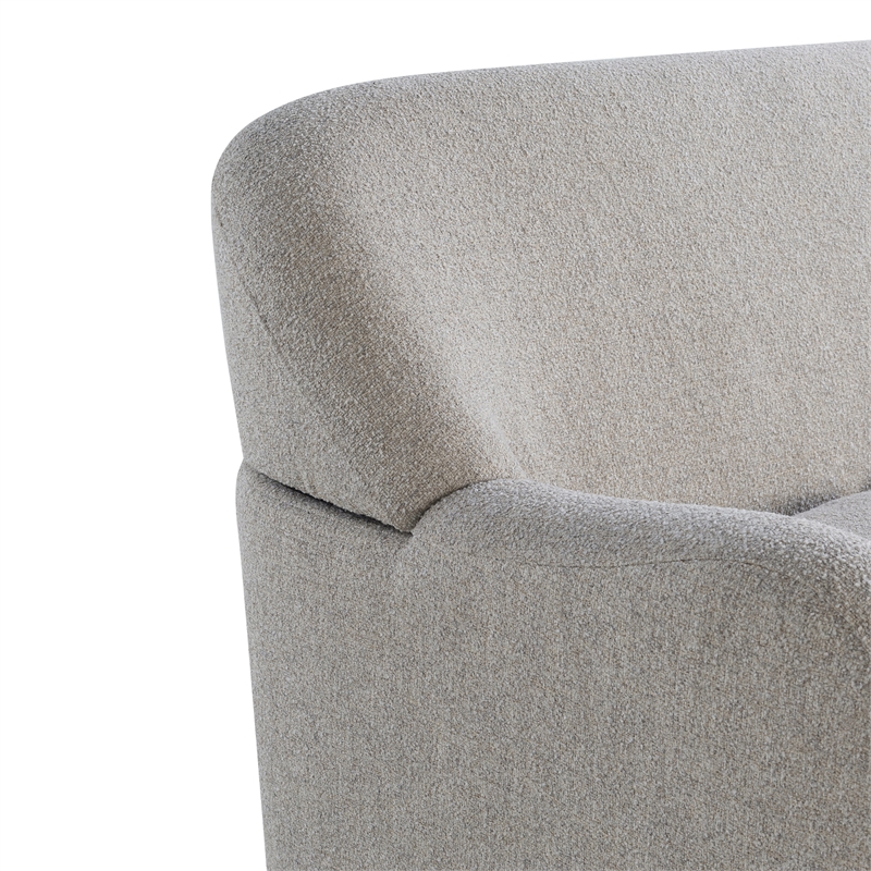 Studio Living Greenville Loveseat in Pebble Gray Boucle Fabric