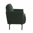 Studio Living Kensington Accent Chair in Green Velvet Fabric