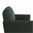 Studio Living Kensington Accent Chair in Green Velvet Fabric