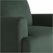 Studio Living Kensington Accent Chair in Green Velvet Fabric