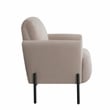 Studio Living Kensington Accent Chair in Taupe Velvet Fabric