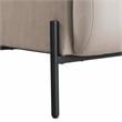 Studio Living Kensington Accent Chair in Taupe Velvet Fabric