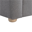 Studio Living Greenville Sofa in Gray Boucle Fabric Upholstery