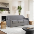 Studio Living Greenville Sofa in Gray Boucle Fabric Upholstery
