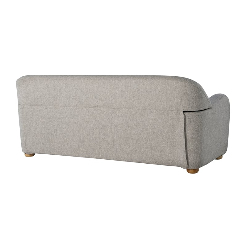 Studio Living Greenville Sofa in Pebble Gray Boucle Fabric Upholstery