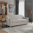Studio Living Greenville Sofa in Pebble Gray Boucle Fabric Upholstery