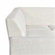 Studio Living Solano Bumper Sectional Sofa in Cream Woven Fabric
