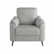Studio Living Bradley Chair in Smoke Gray Woven Fabric Upholstery
