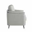 Studio Living Bradley Chair in Smoke Gray Woven Fabric Upholstery