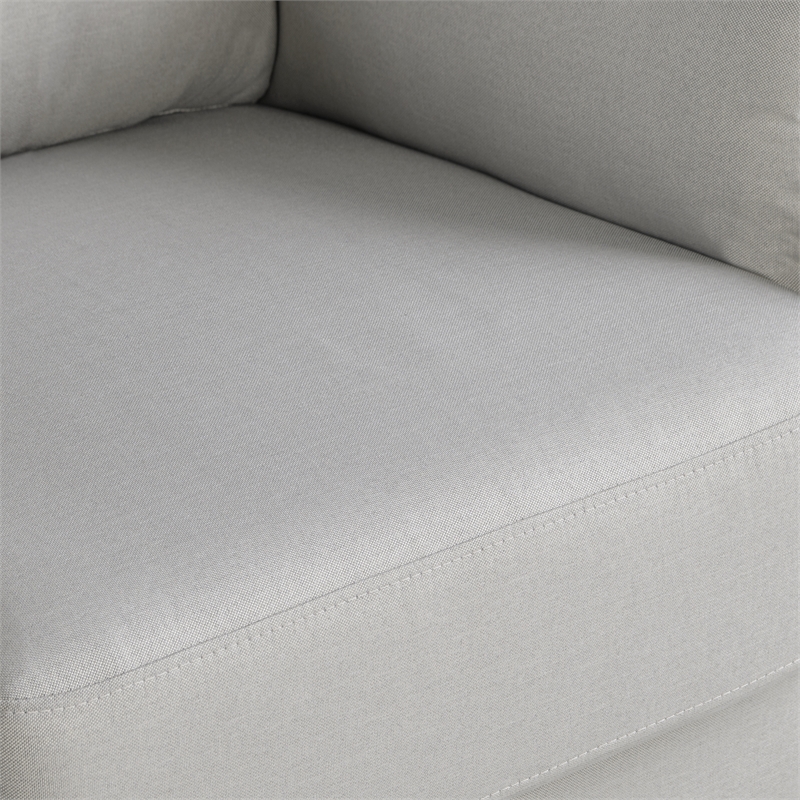 Studio Living Bradley Chair in Smoke Gray Woven Fabric Upholstery