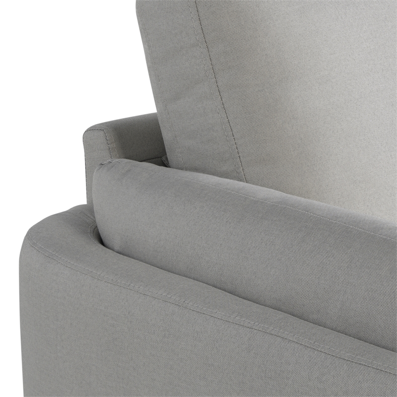 Studio Living Bradley Chair in Smoke Gray Woven Fabric Upholstery