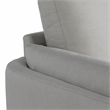 Studio Living Bradley Chair in Smoke Gray Woven Fabric Upholstery