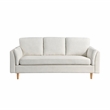 LifeStyle Solutions Studio Living Statham Sofa in Cream Woven Fabric Upholstery