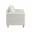 LifeStyle Solutions Studio Living Statham Sofa in Cream Woven Fabric Upholstery
