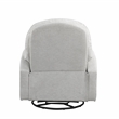 Relax A Lounger Parson Swivel Rocker Recliner in Light Gray Polyeseter Fabric