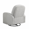 Relax A Lounger Parson Swivel Rocker Recliner in Light Gray Polyeseter Fabric