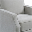 Relax A Lounger Sarina Pushback Recliner in Light Gray Woven Fabric Upholstery