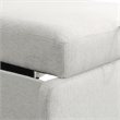 Serta Bakersfield Twin Convertible Chair in Cream Woven Fabric Upholstery