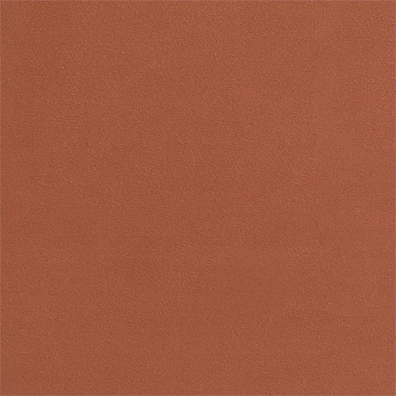 Studio Living Kensington Large Storage Ottoman in Rust Velvet Upholstery