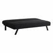 Serta Dawson Convertible Sofa in Black Fabric Upholstery