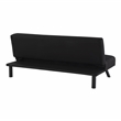 Serta Dawson Convertible Sofa in Black Fabric Upholstery
