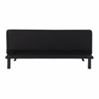 Serta Dawson Convertible Sofa in Black Fabric Upholstery