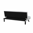 Serta Dawson Convertible Sofa in Ivory Fabric Upholstery
