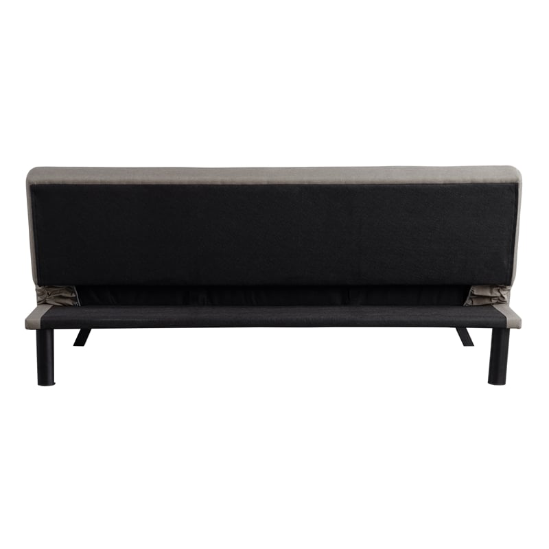 Serta Dawson Convertible Sofa in Taupe Fabric Upholstery