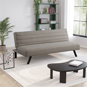 Serta Dawson Convertible Sofa in Taupe Fabric Upholstery