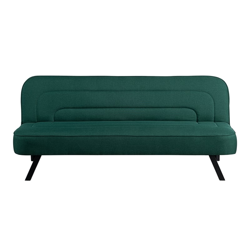 Serta Fenton Convertible Sofa in Green Fabric Upholstery