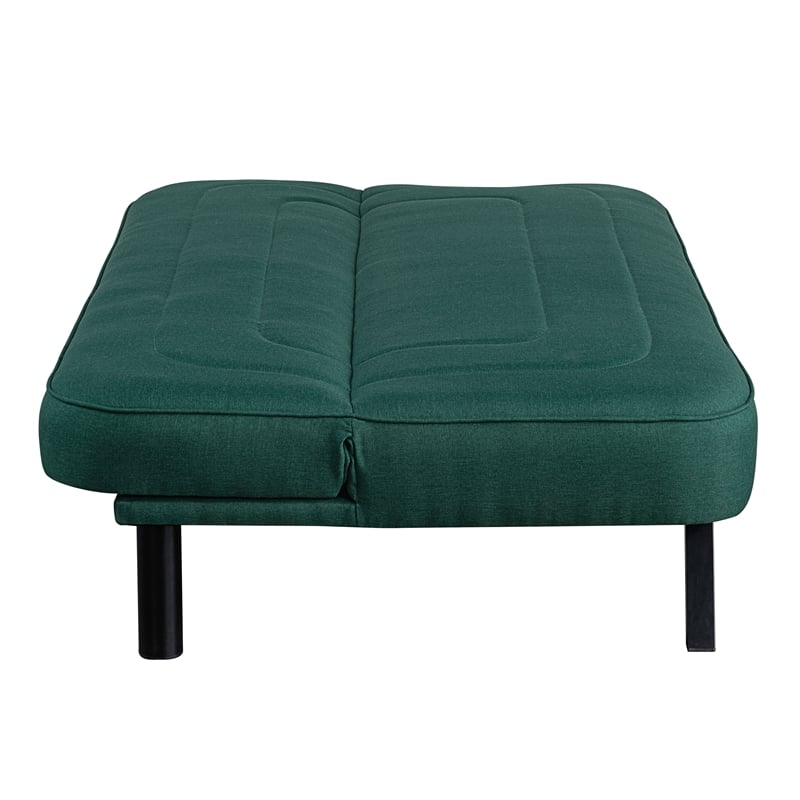 Serta Fenton Convertible Sofa in Green Fabric Upholstery