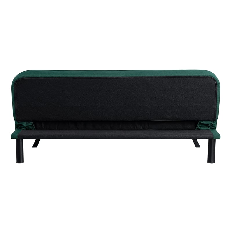 Serta Fenton Convertible Sofa in Green Fabric Upholstery