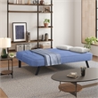 Serta Fenton Convertible Sofa in Blue Fabric Upholstery