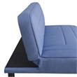 Serta Fenton Convertible Sofa in Blue Fabric Upholstery