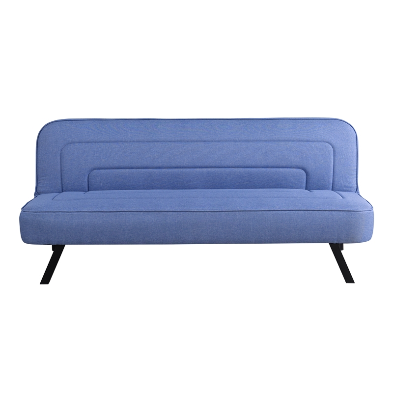 Serta Fenton Convertible Sofa in Blue Fabric Upholstery