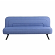 Serta Fenton Convertible Sofa in Blue Fabric Upholstery