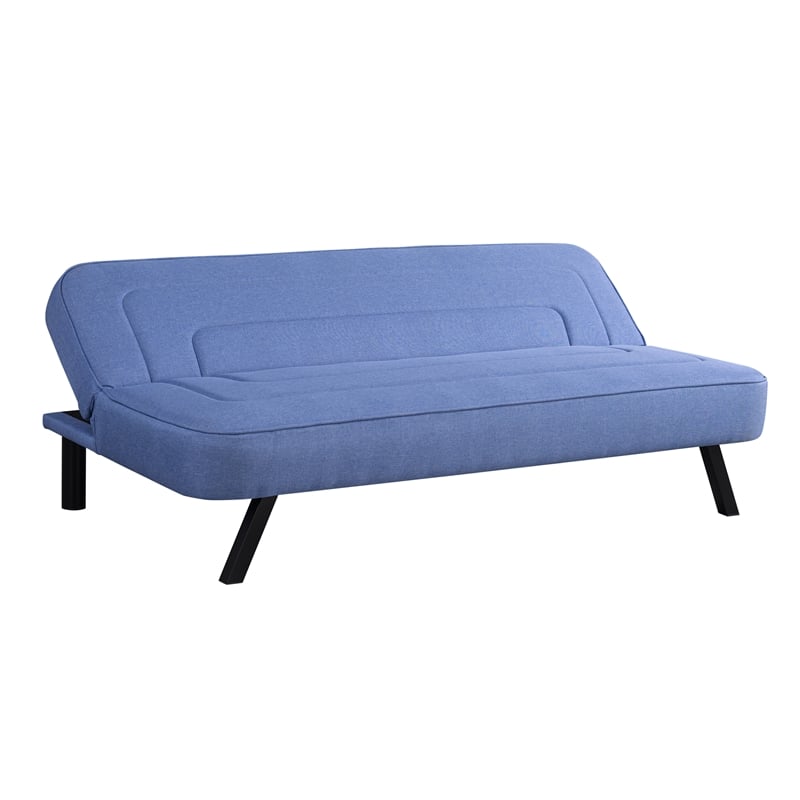 Serta Fenton Convertible Sofa in Blue Fabric Upholstery