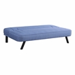 Serta Fenton Convertible Sofa in Blue Fabric Upholstery