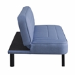 Serta Fenton Convertible Sofa in Blue Fabric Upholstery