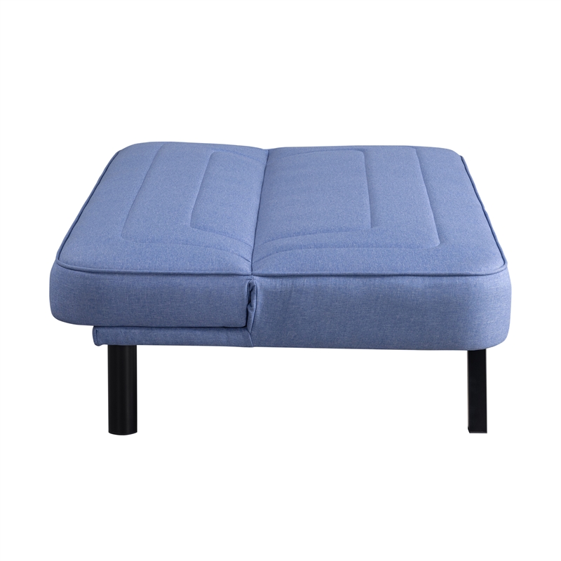 Serta Fenton Convertible Sofa in Blue Fabric Upholstery