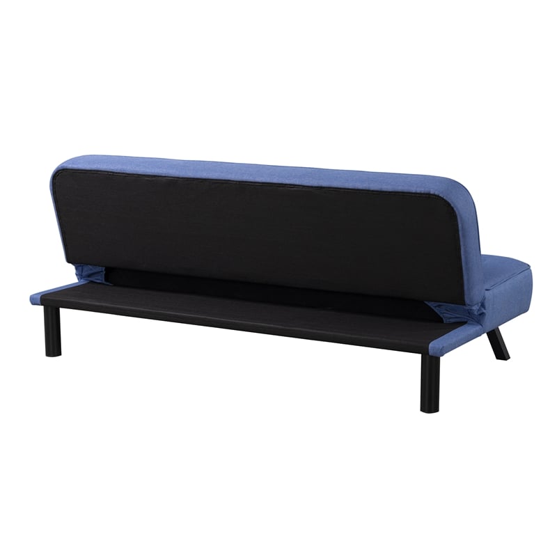 Serta Fenton Convertible Sofa in Blue Fabric Upholstery