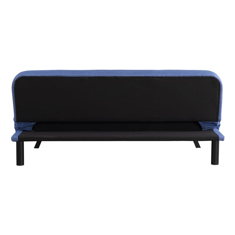 Serta Fenton Convertible Sofa in Blue Fabric Upholstery