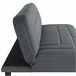 Serta Fenton Convertible Sofa in Charcoal Fabric Upholstery