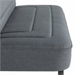 Serta Fenton Convertible Sofa in Charcoal Fabric Upholstery