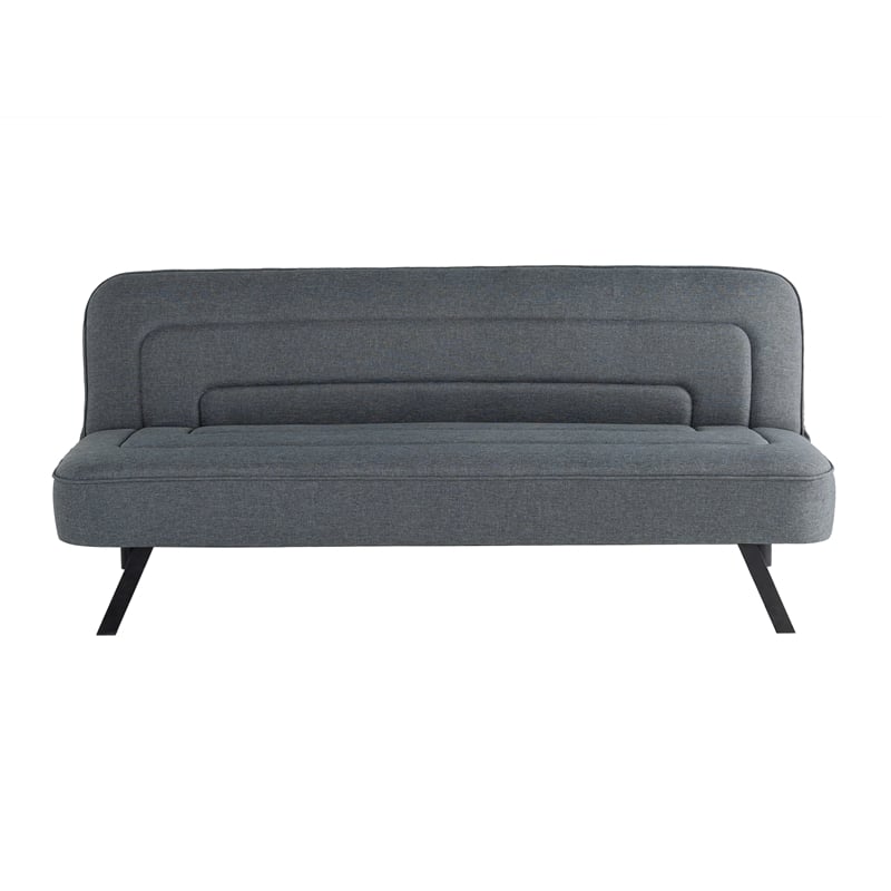 Serta Fenton Convertible Sofa in Charcoal Fabric Upholstery