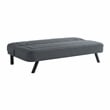 Serta Fenton Convertible Sofa in Charcoal Fabric Upholstery