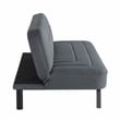 Serta Fenton Convertible Sofa in Charcoal Fabric Upholstery
